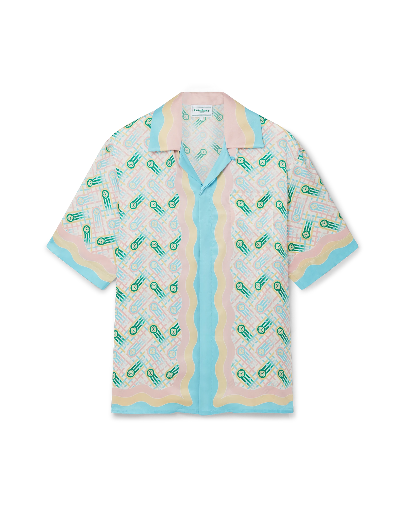 Ping Pong Short Sleeve Silk Shirt