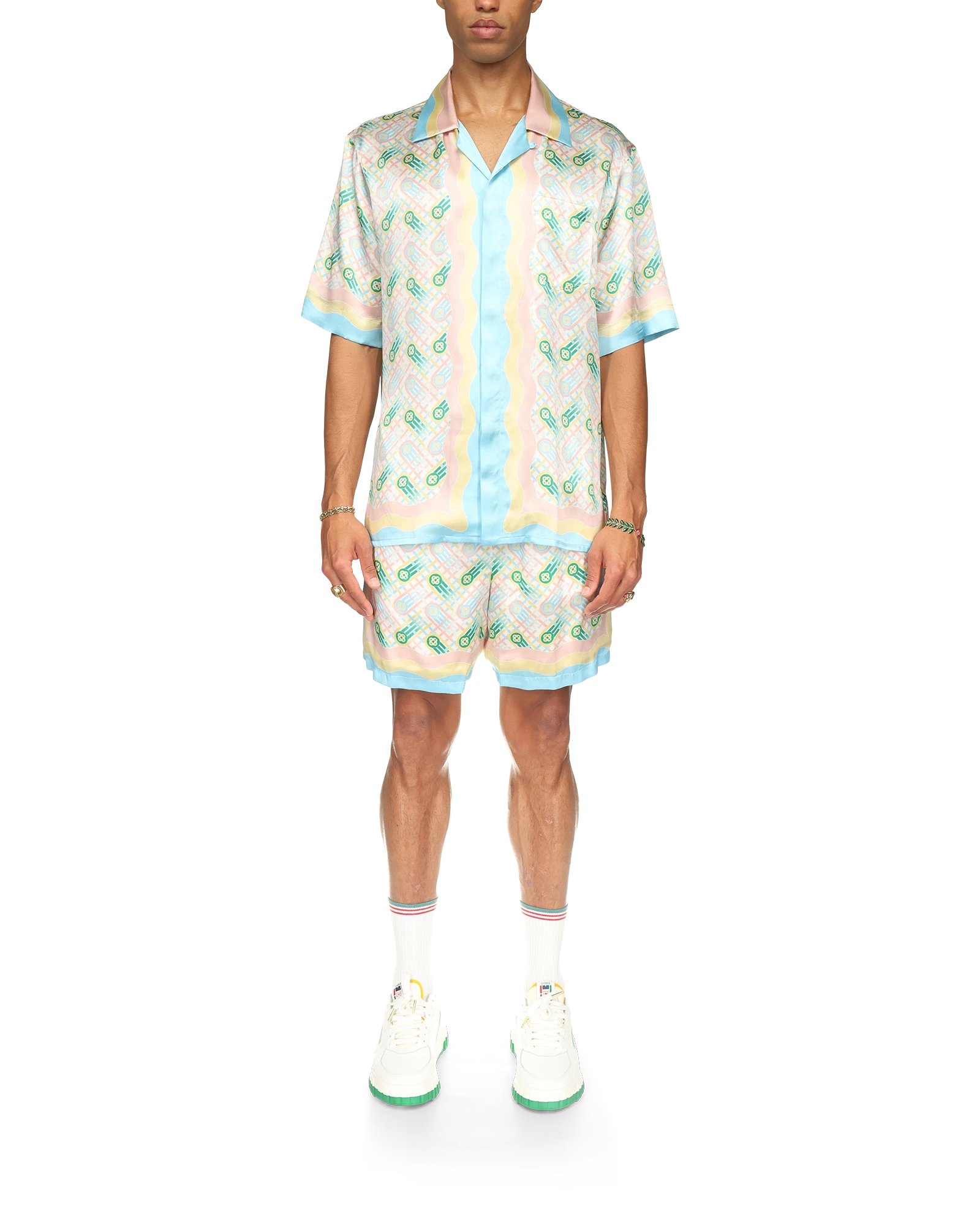 Ping Pong Short Sleeve Silk Shirt - 图片 2