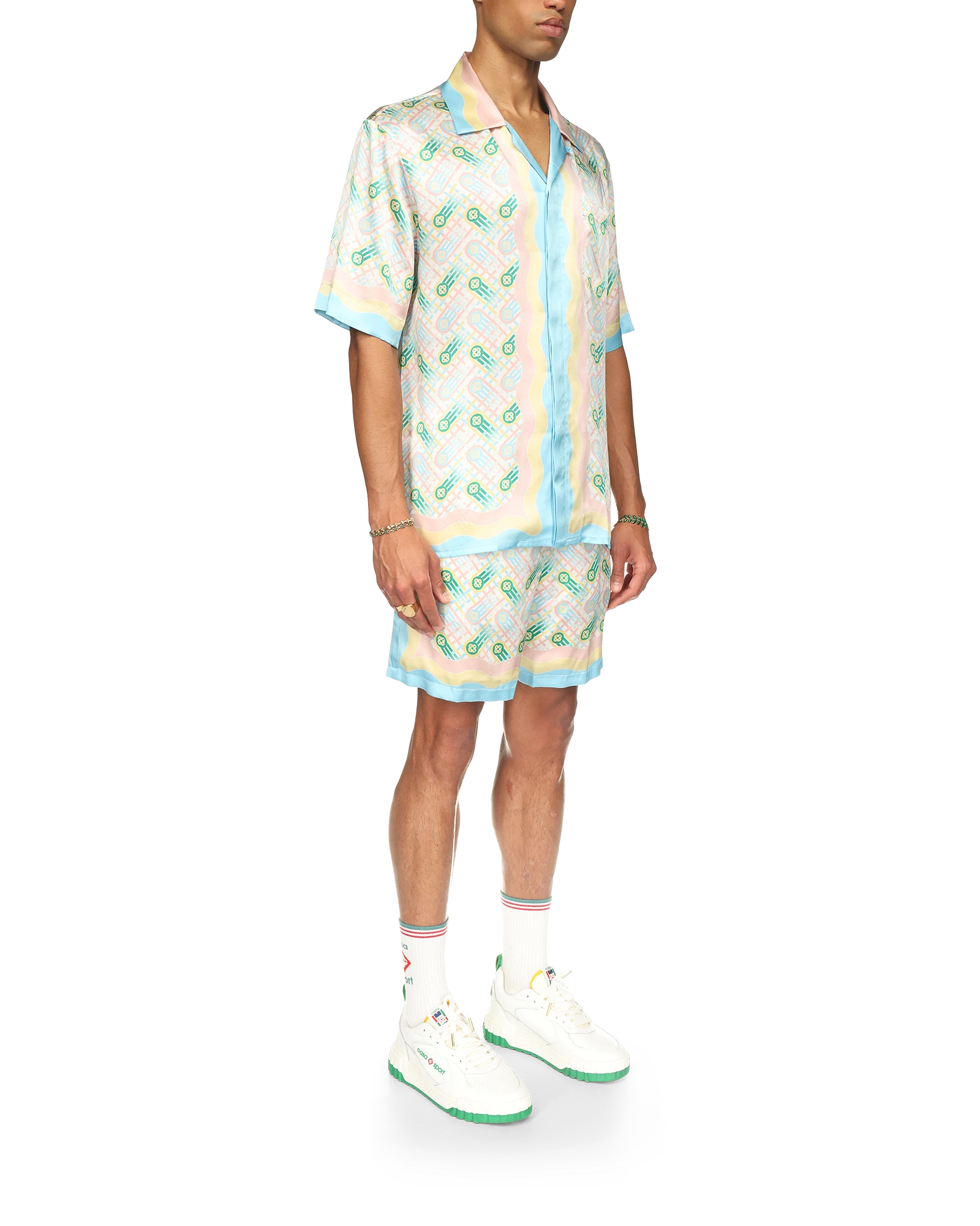 Ping Pong Short Sleeve Silk Shirt - 图片 5