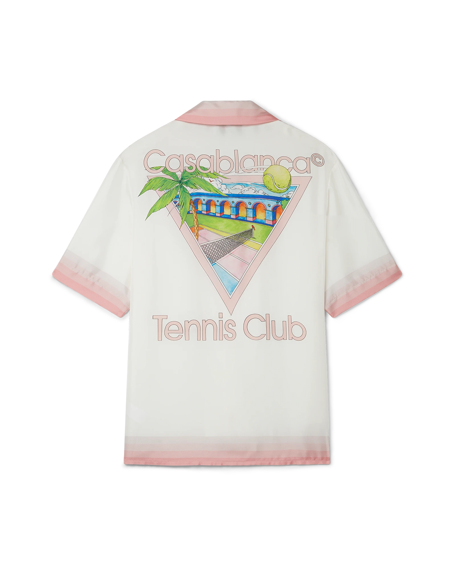 Tennis Club Icon Short Sleeve Silk Shirt