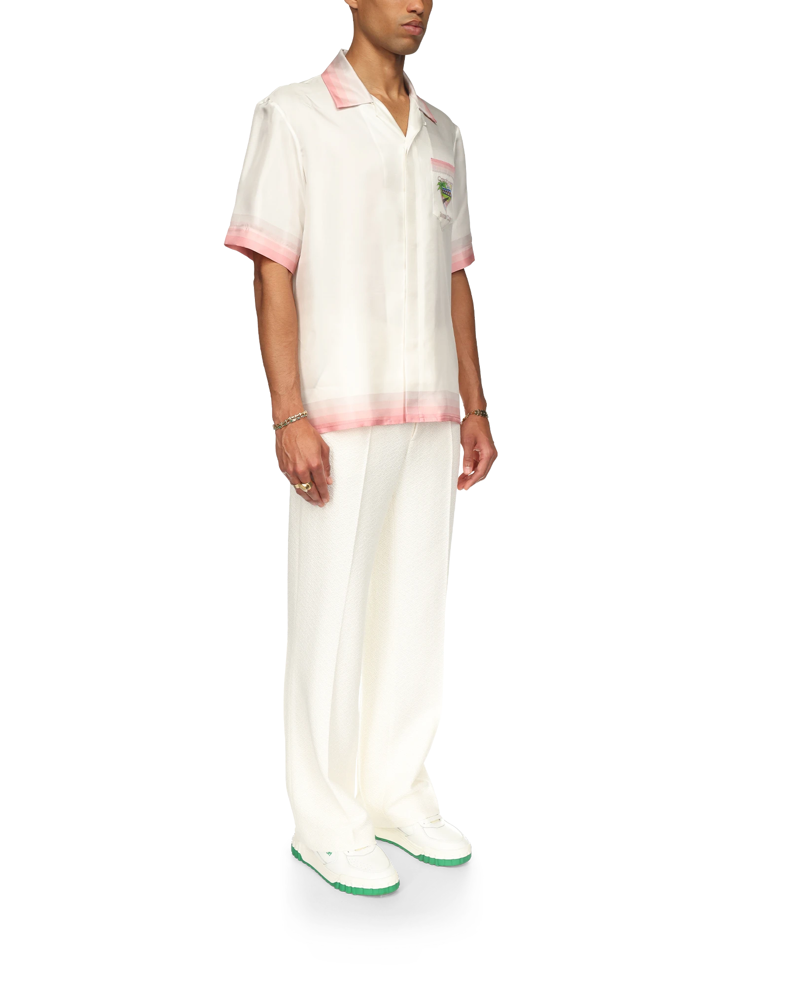 Tennis Club Icon Short Sleeve Silk Shirt - 图片 3