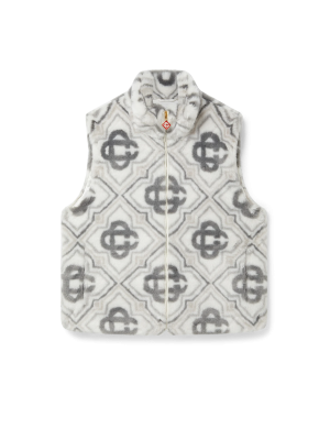 Faux Fur Monogram Gilet