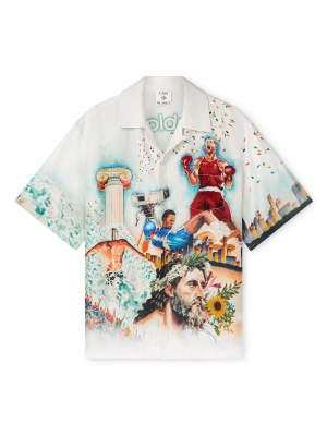 Celebration Du Sport Short Sleeve Silk Shirt