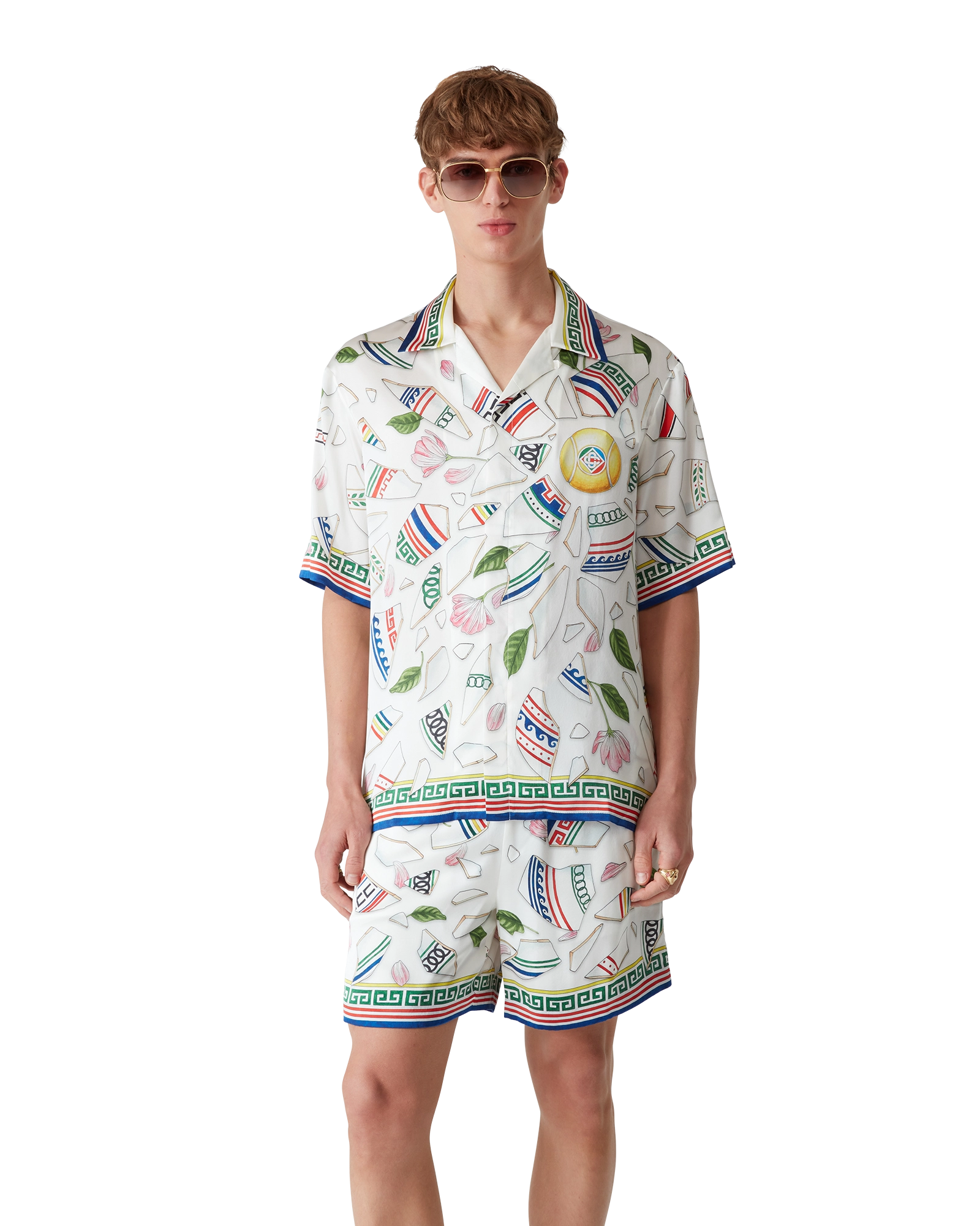 Le Vase Brise Short Sleeve Silk Shirt - 图片 4