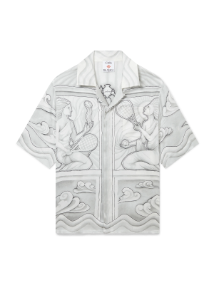 Sacred Stone Short Sleeve Silk Shirt