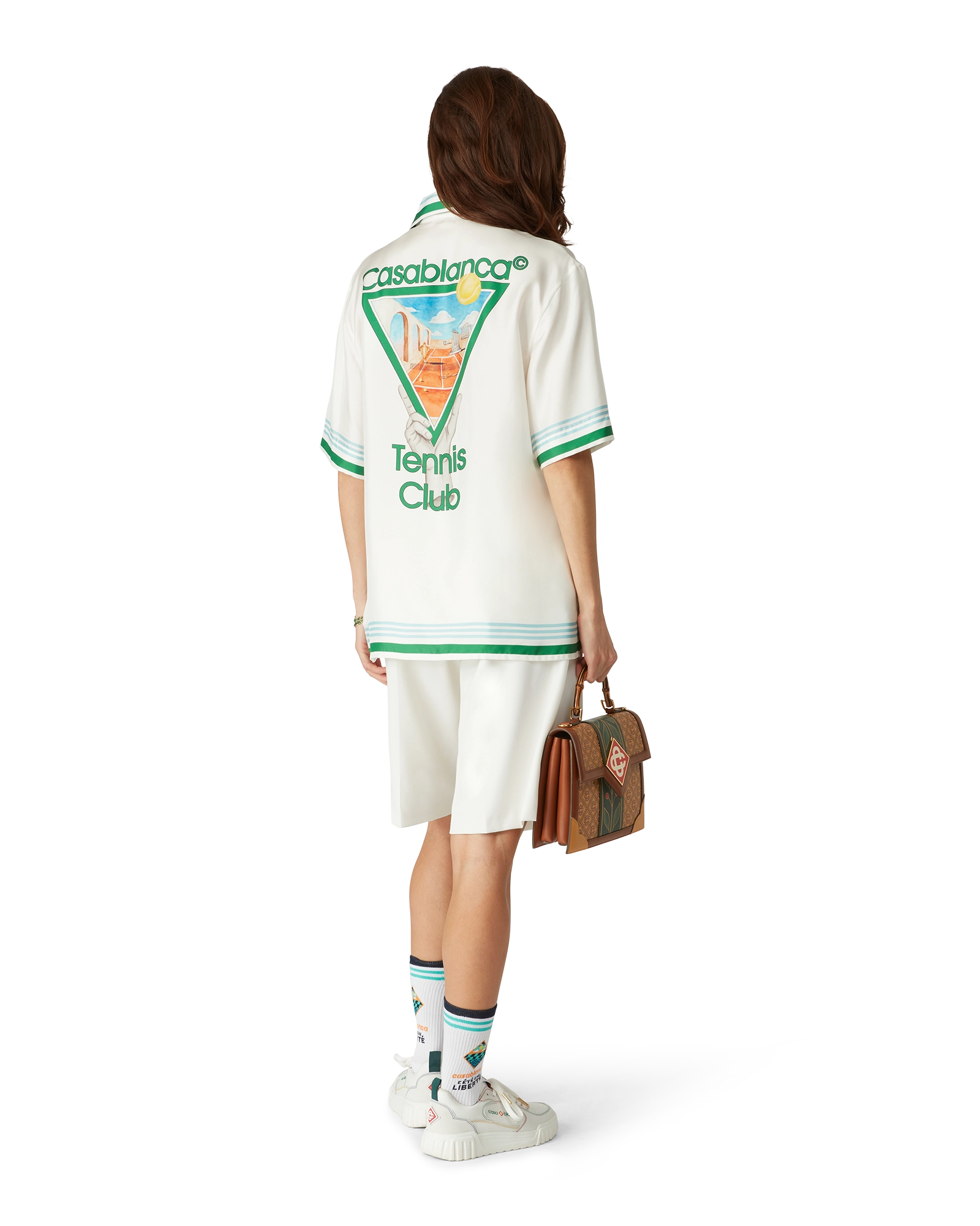 Metaphysical Tennis Icon Short Sleeve Silk Shirt - 图片 7
