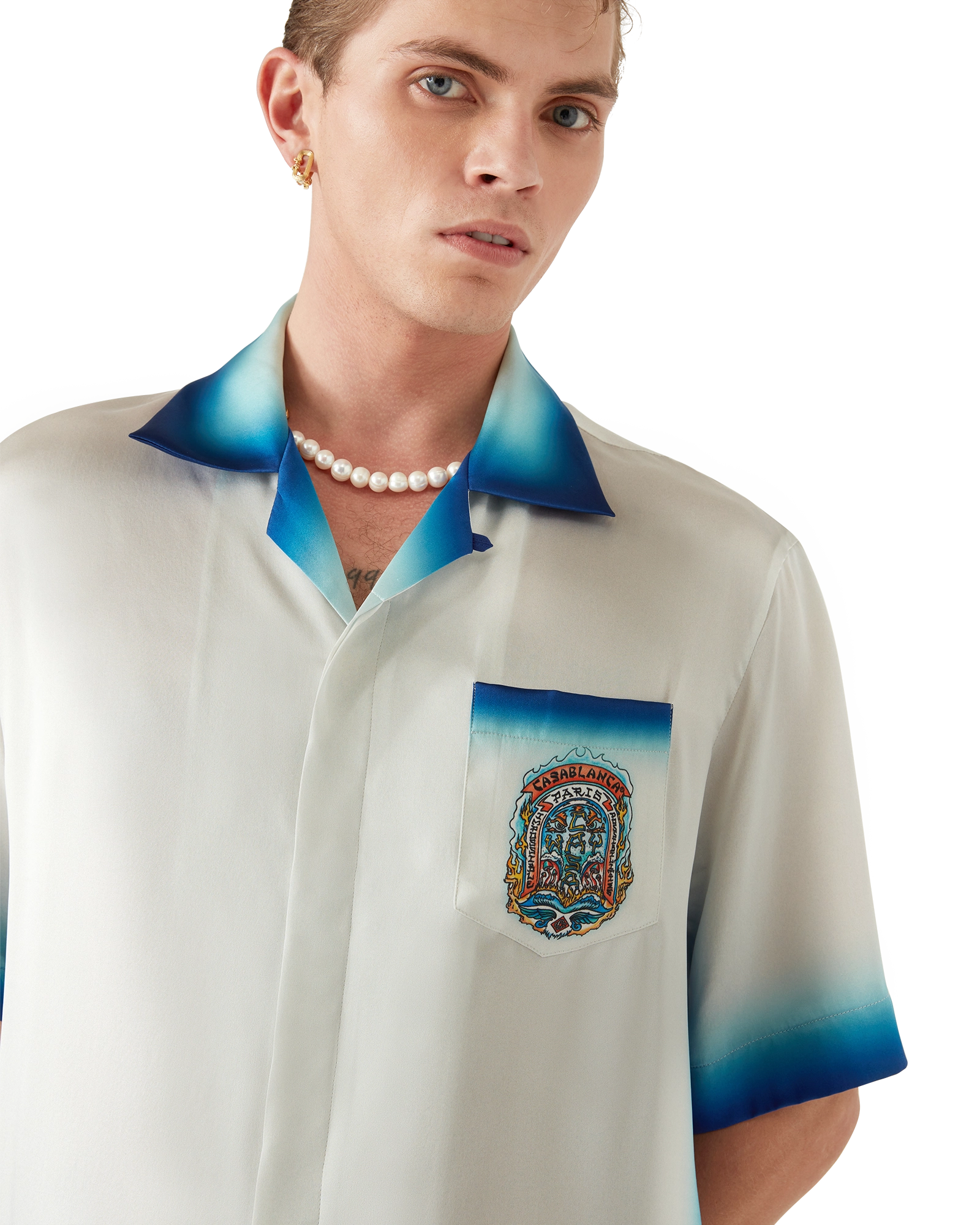 Casa Way Skate Short Sleeve Silk Shirt - 图片 6