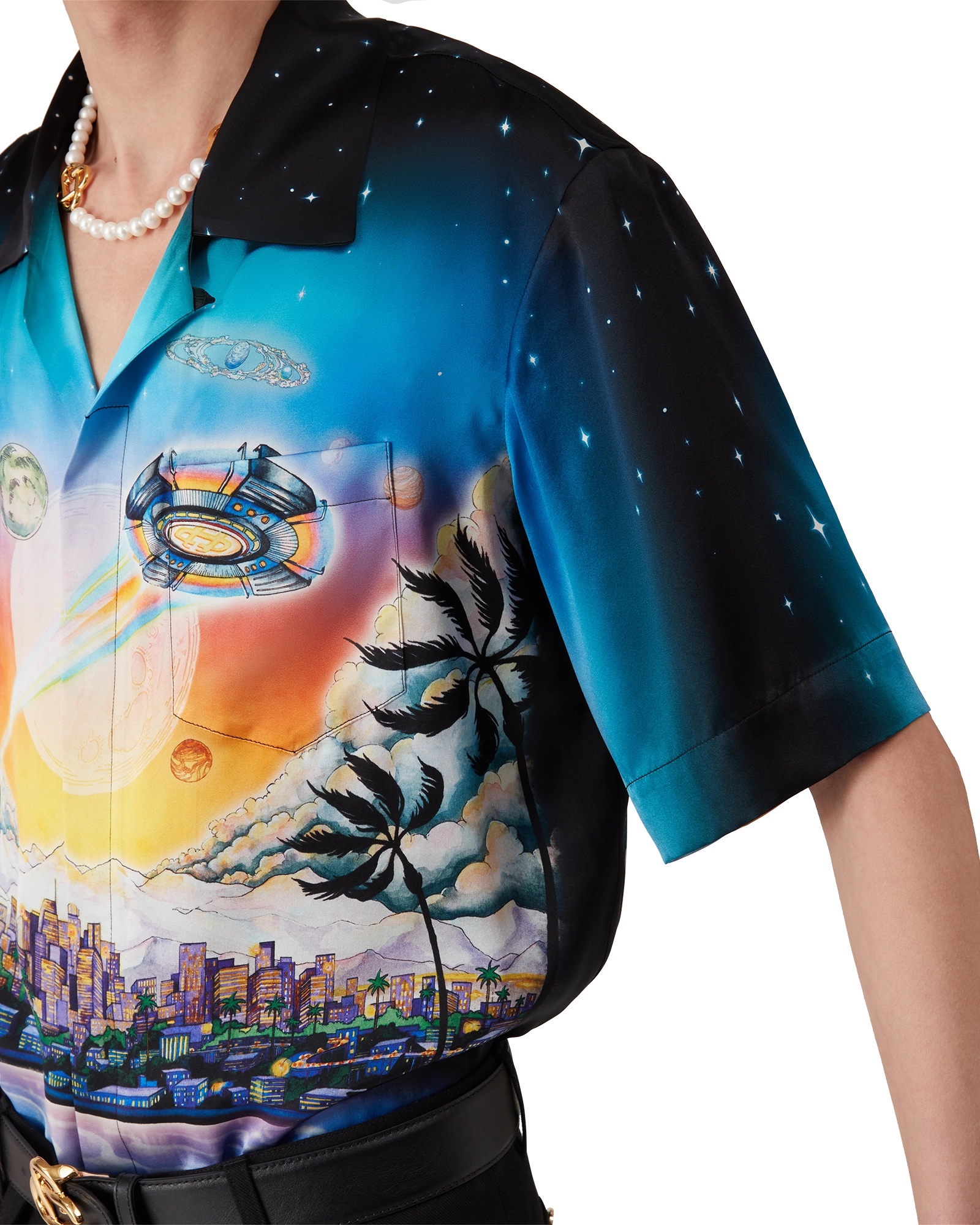 La Prémonition Short Sleeve Silk Shirt - 图片 9