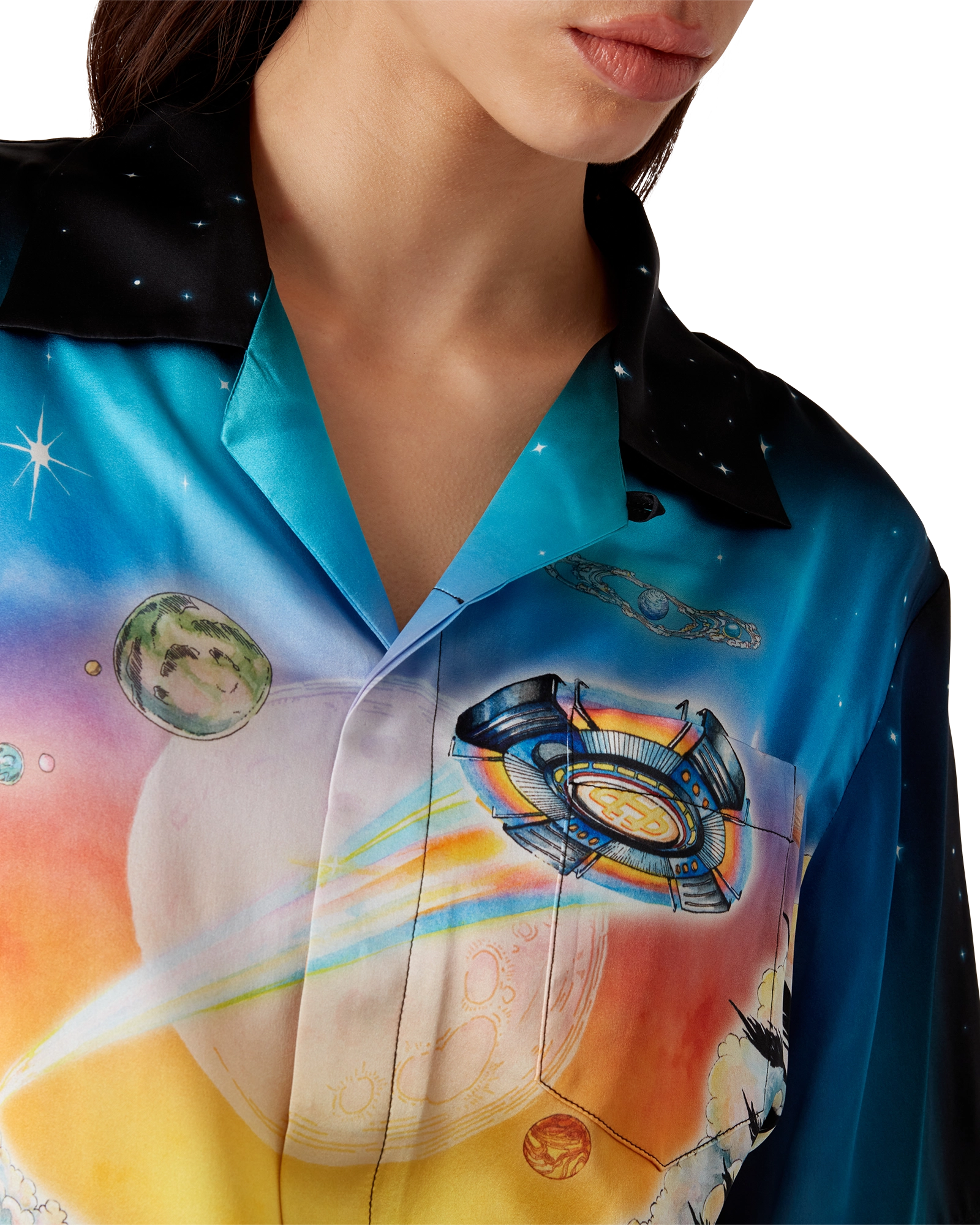 La Prémonition Short Sleeve Silk Shirt - 图片 5