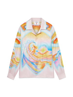 Psychedelic Nirvana Long Sleeve Silk Shirt