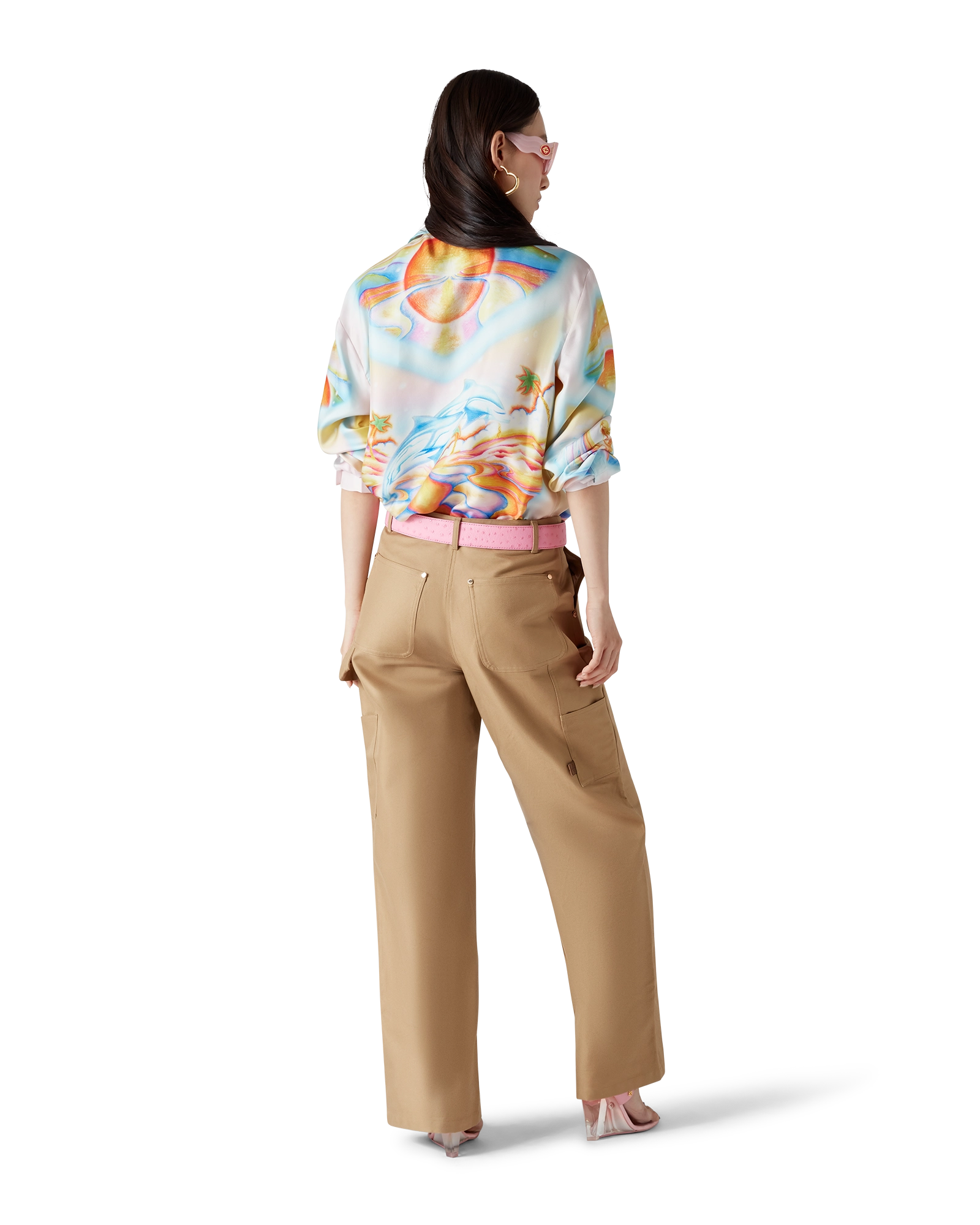 Psychedelic Nirvana Long Sleeve Silk Shirt - 图片 3