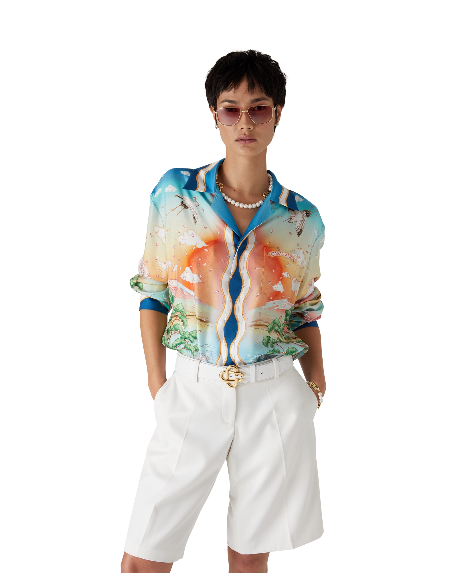 Tennis Club Silk Long Sleeve Shirt - 图片 4