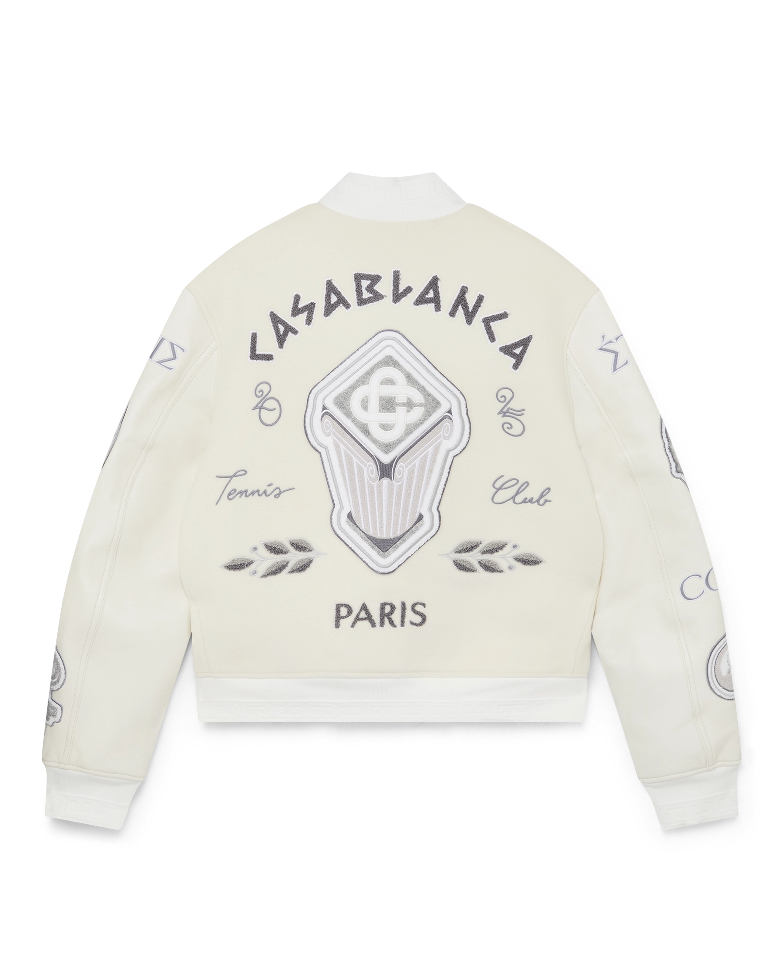 Chenille Patchwork Bomber Jacket - 图片 2