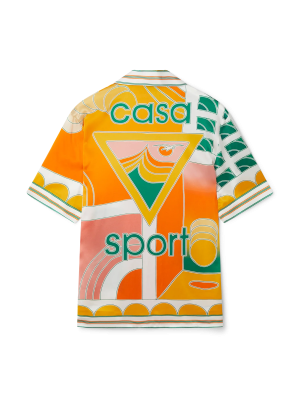 Summer Court Short Sleeve Silk Shirt