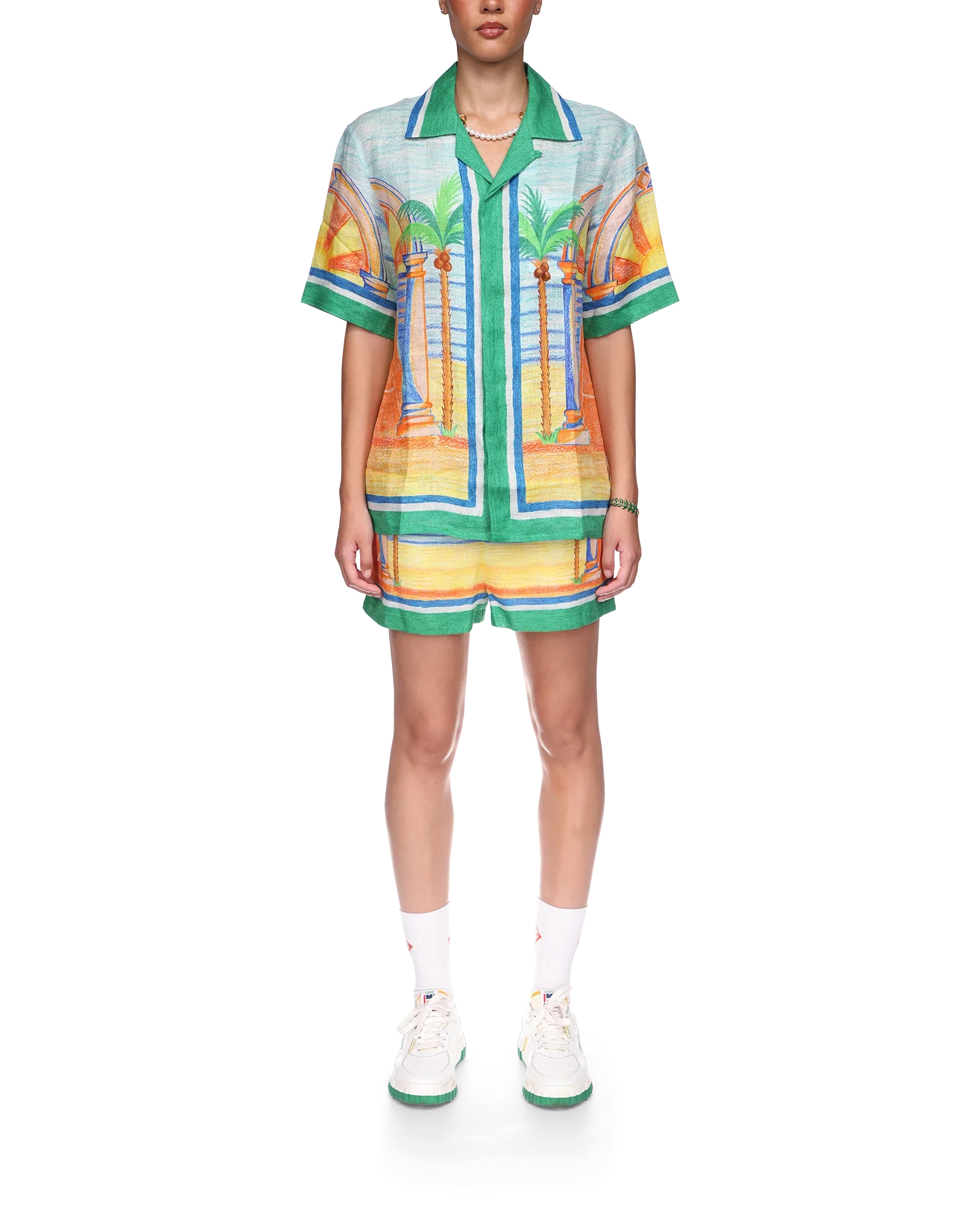 Day of Victory Short Sleeve Linen Shirt - 图片 2