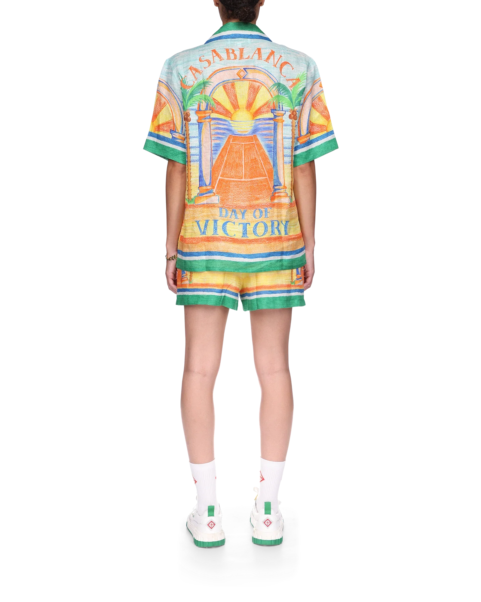 Day of Victory Short Sleeve Linen Shirt - 图片 4