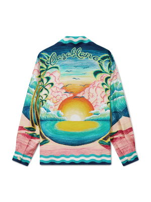 Danse De La Mer Long Sleeve Silk Shirt