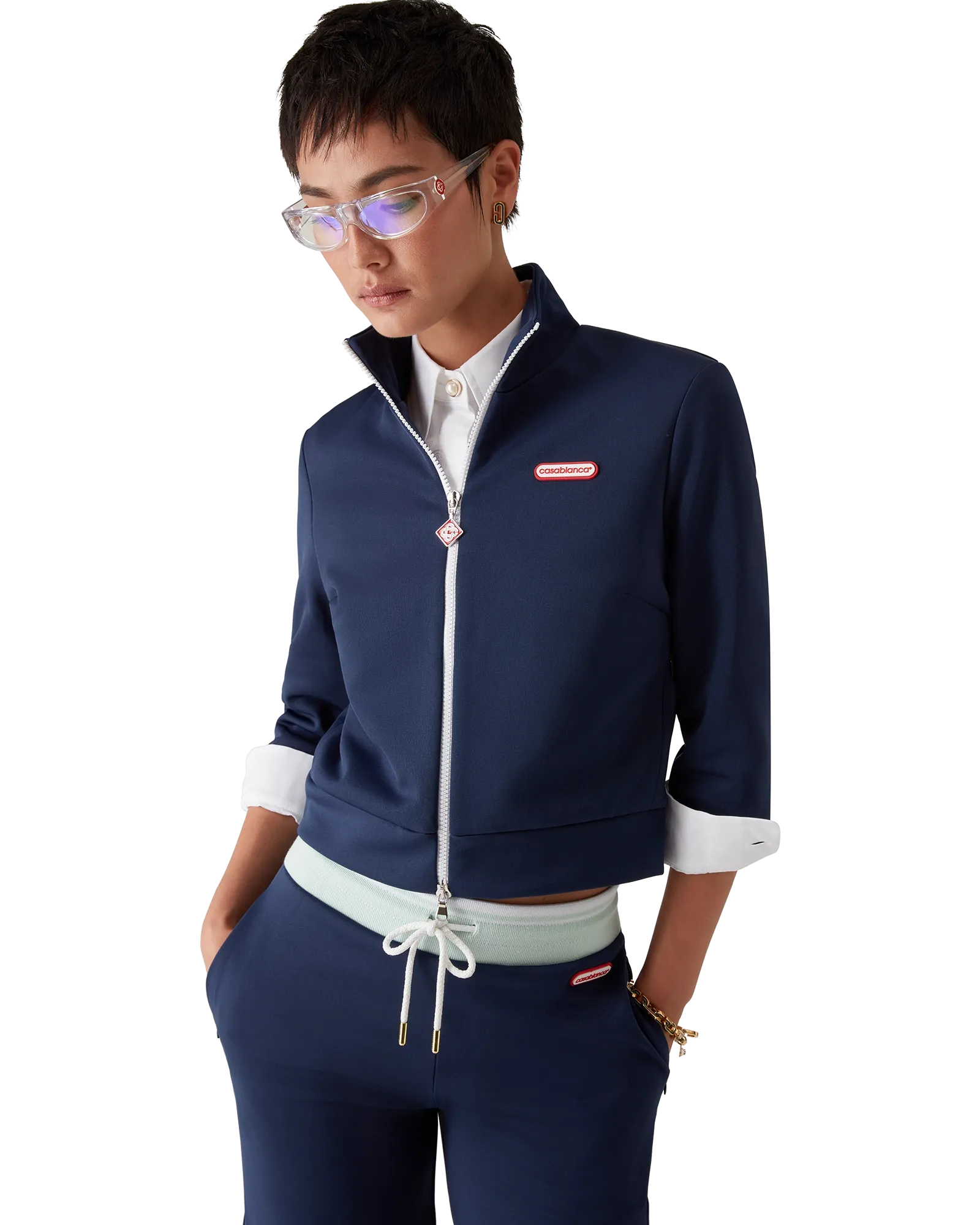 Tricot Cropped Track Jacket - 图片 4