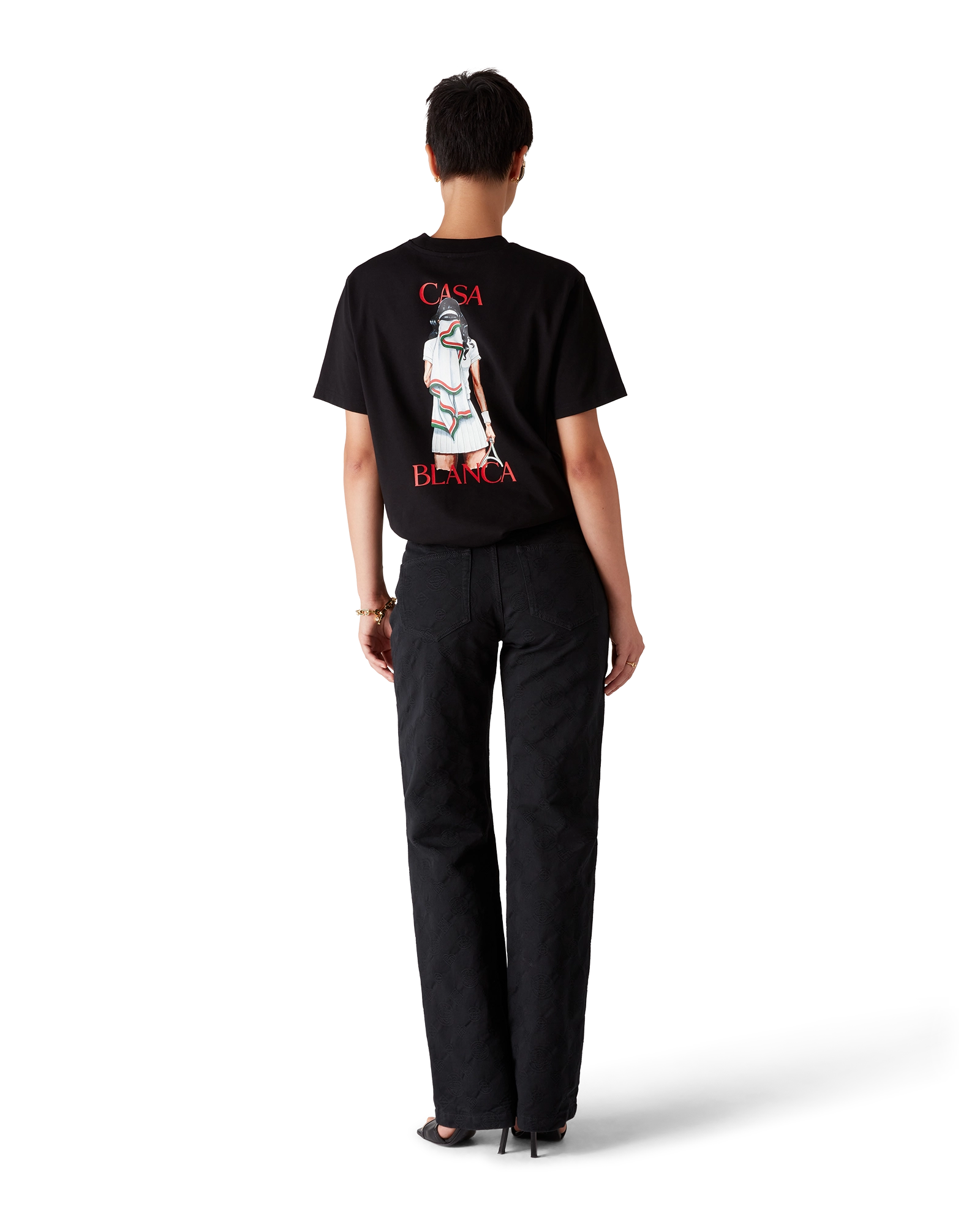 Tennis Girl Short Sleeve T-Shirt - 图片 3