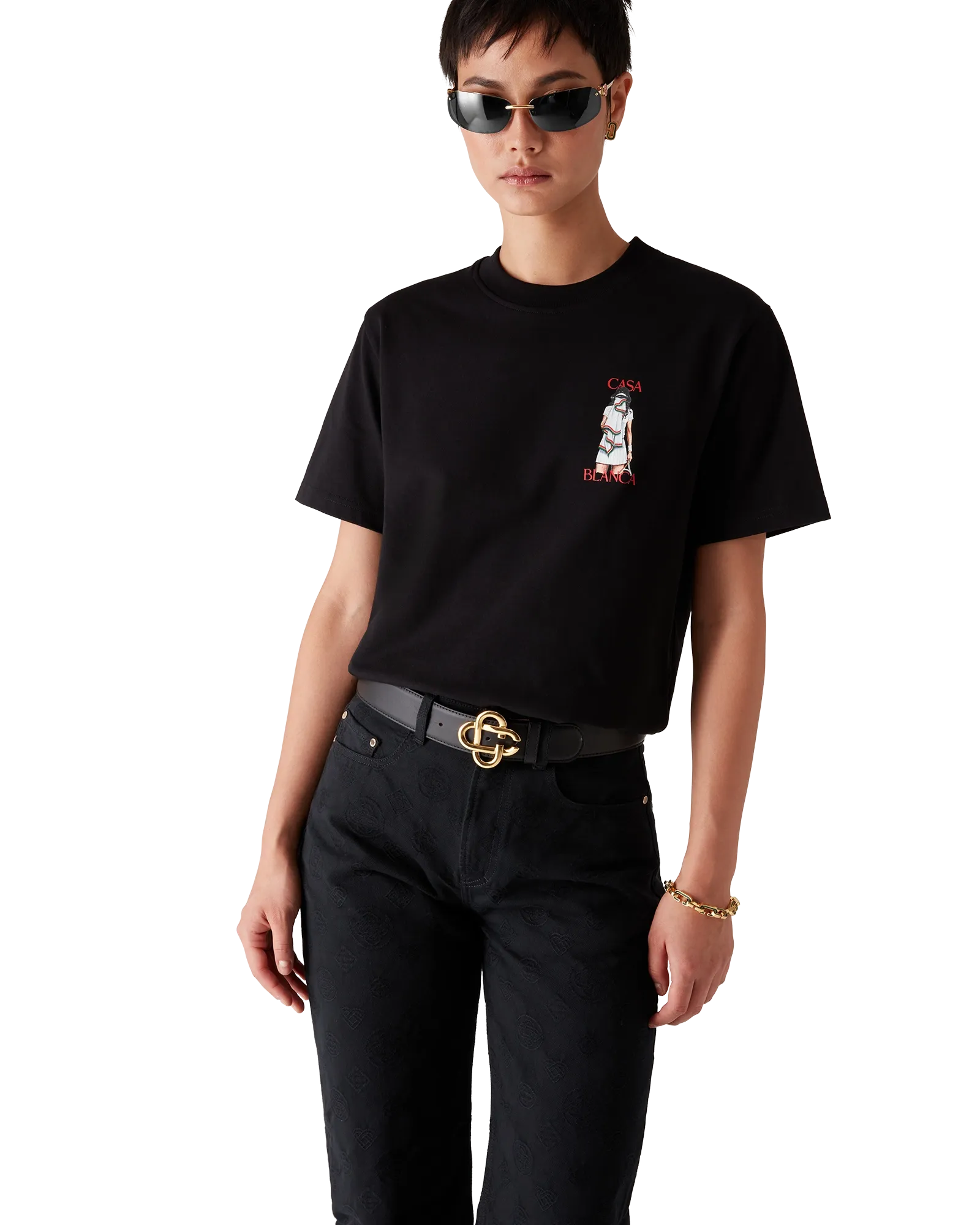 Tennis Girl Short Sleeve T-Shirt - 图片 4