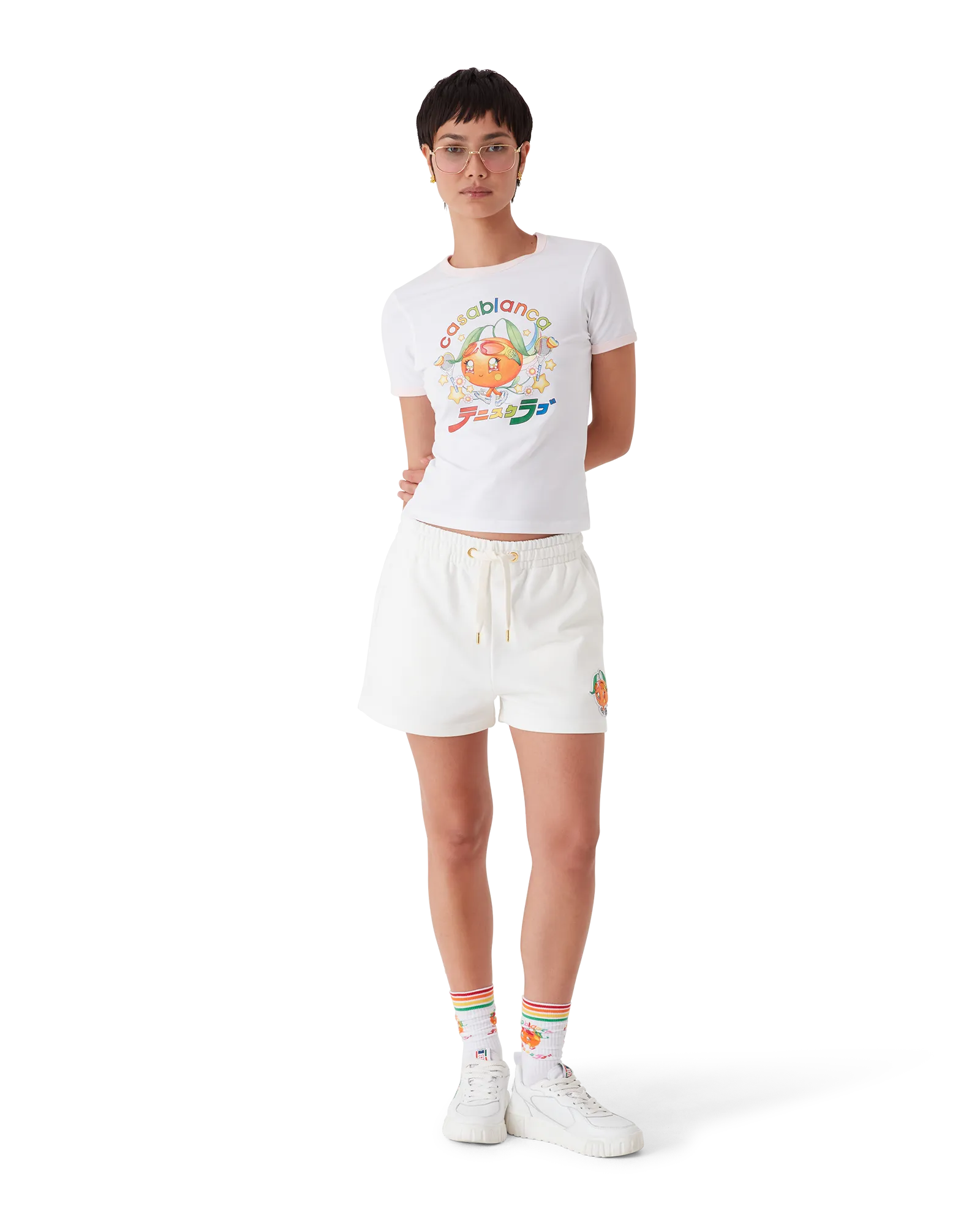 Orange Mascot Ringer Short Sleeve T-Shirt - 图片 2