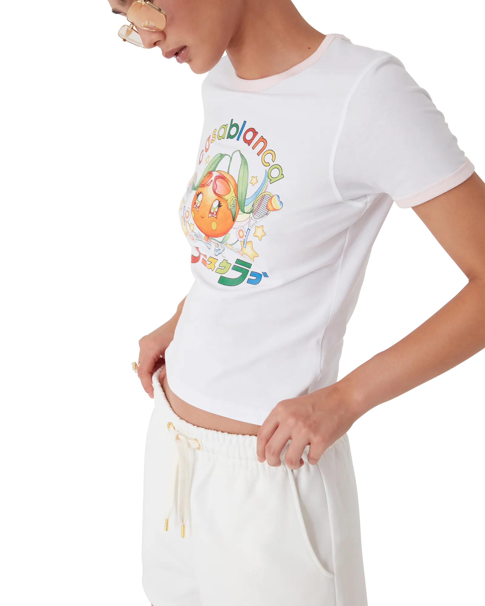 Orange Mascot Ringer Short Sleeve T-Shirt - 图片 4