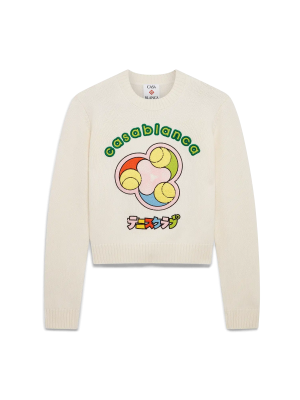 Tennis Ball Merino Knit Crew Neck