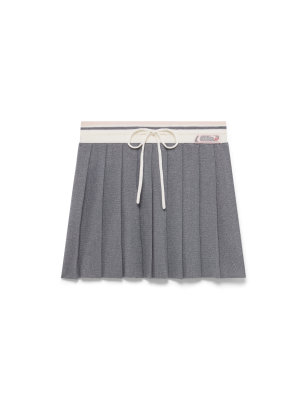 Merino Knit Tennis Skirt