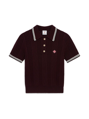 Cotton Knit Short Sleeve Polo