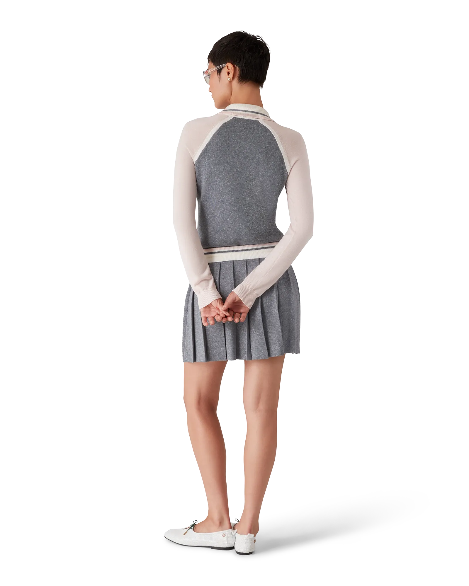 Merino Tennis Long Sleeve Polo - 图片 3