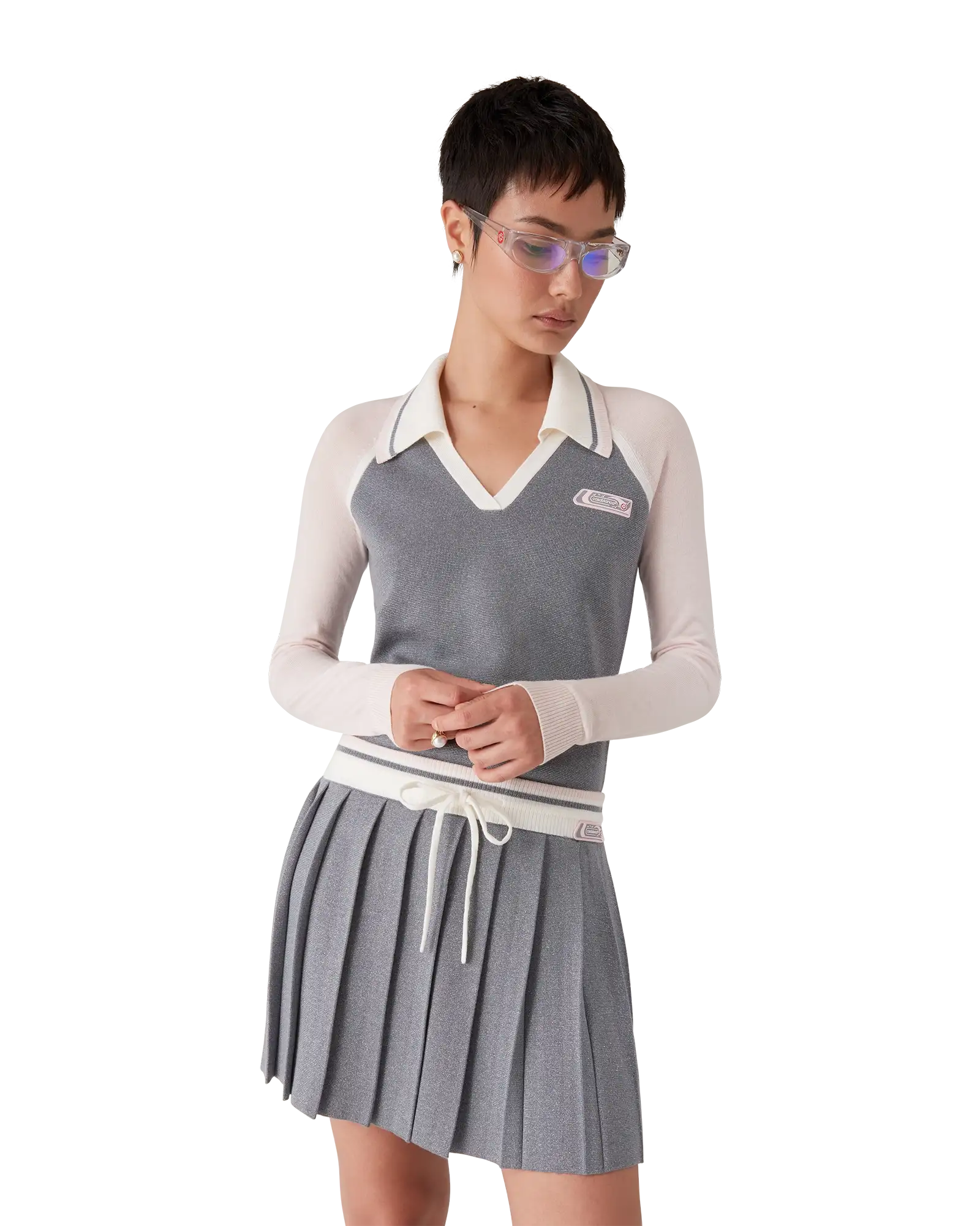 Merino Tennis Long Sleeve Polo - 图片 4