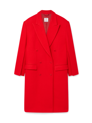Boiled Wool Overcoat