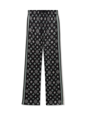 Monogram Pyjama Silk Satin Trousers