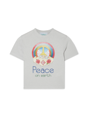 Peace On Earth Cropped Short Sleeve T-Shirt