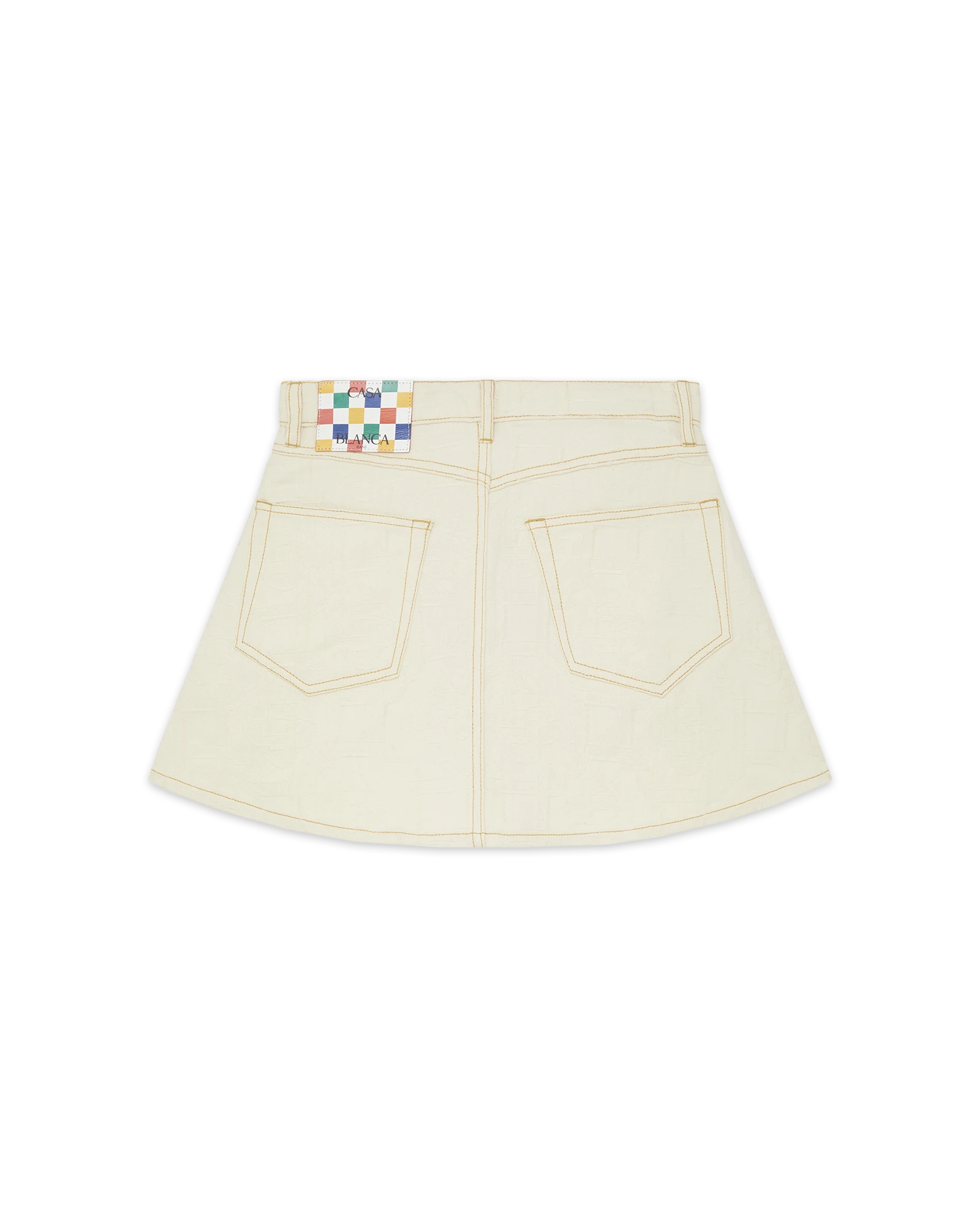 Monogram Denim Skirt - 图片 5