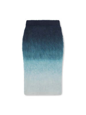 Gradient Mohair Skirt