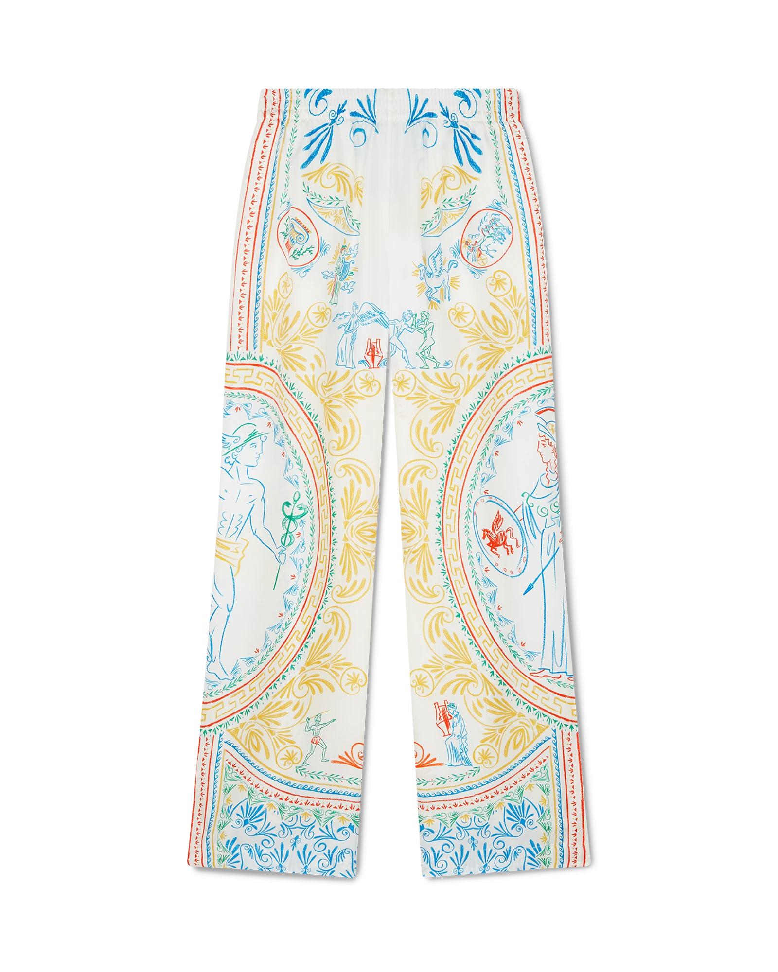 Crayon Vase Silk Trousers