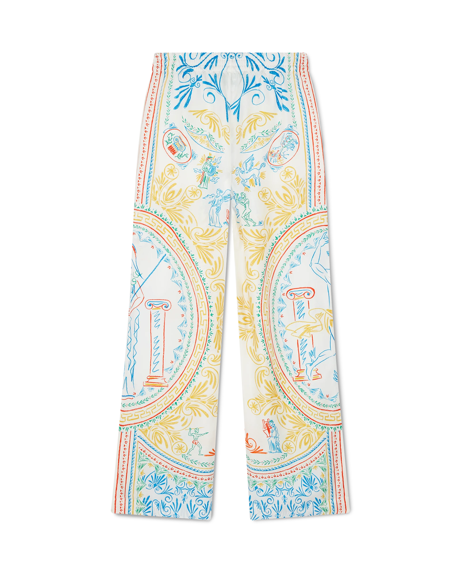 Crayon Vase Silk Trousers - 图片 2