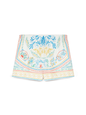 Crayon Vase Silk Shorts