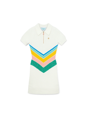 Boucle Chevron Dress