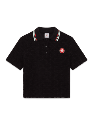 Monogram Jacquard Towelling Polo Shirt