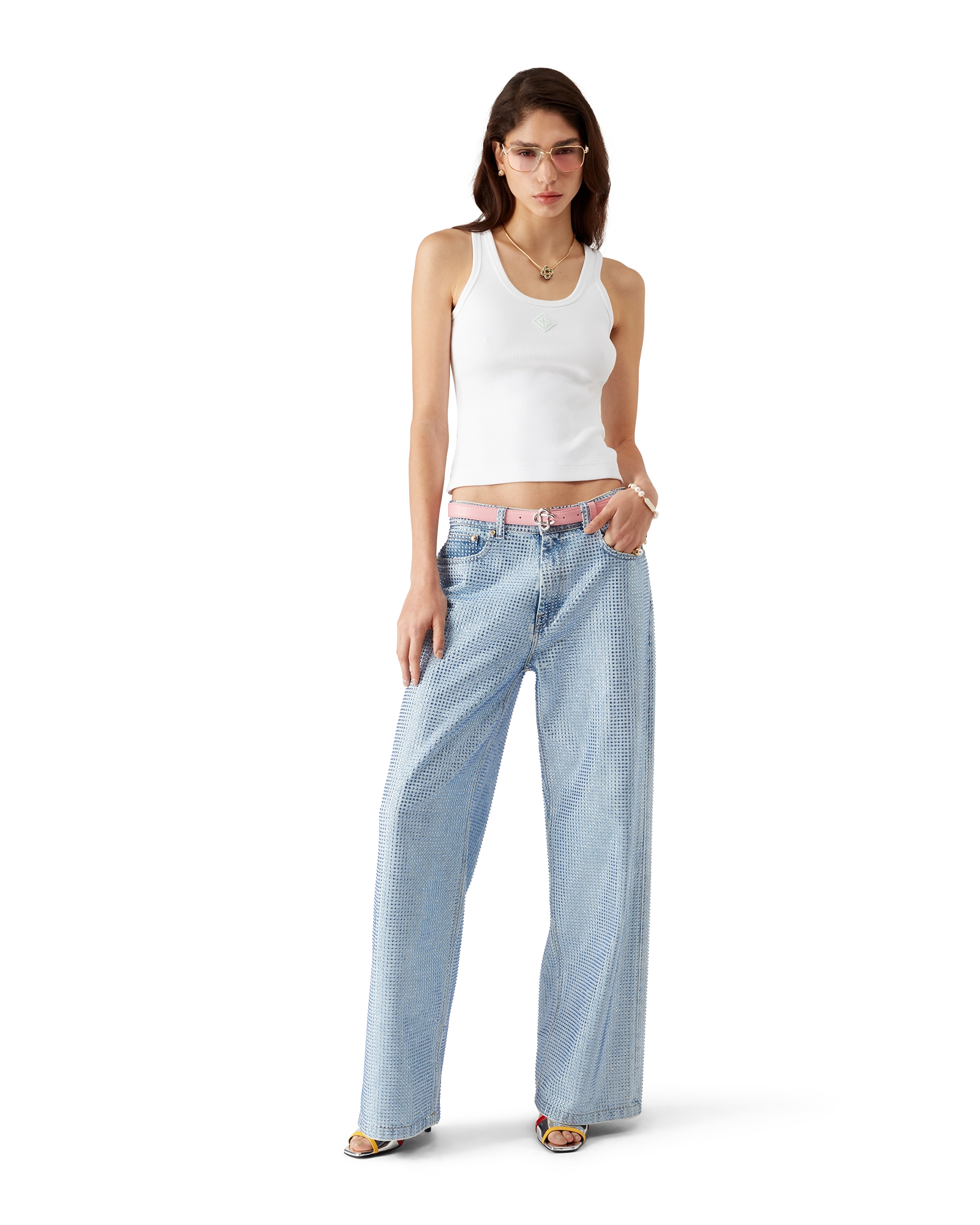 Ribbed Jersey Tank Top - 图片 2