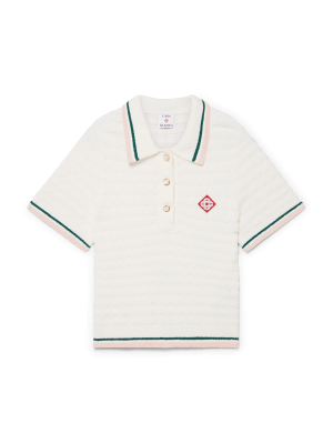 Cotton Bouclé Polo Shirt