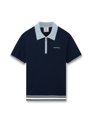 Merino Knit Tennis Polo Shirt