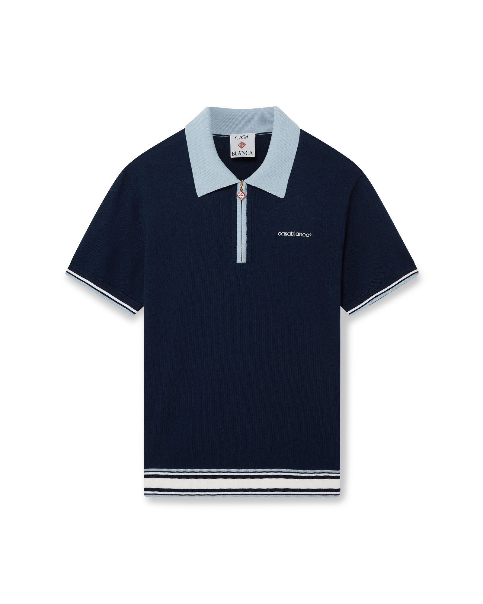 Merino Knit Tennis Polo Shirt