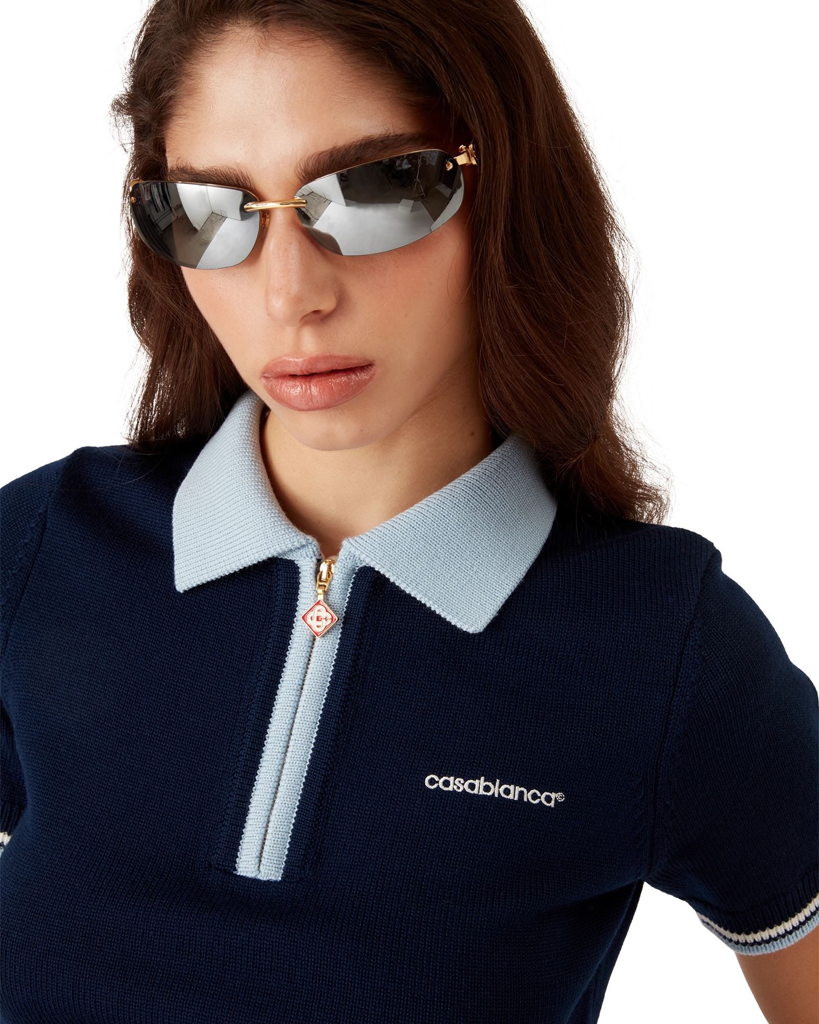 Merino Knit Tennis Polo Shirt - 图片 5