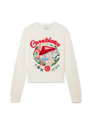 Cotton Embroidered Mushroom Jumper