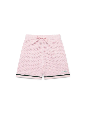 Cotton Mouliné Polo Shorts