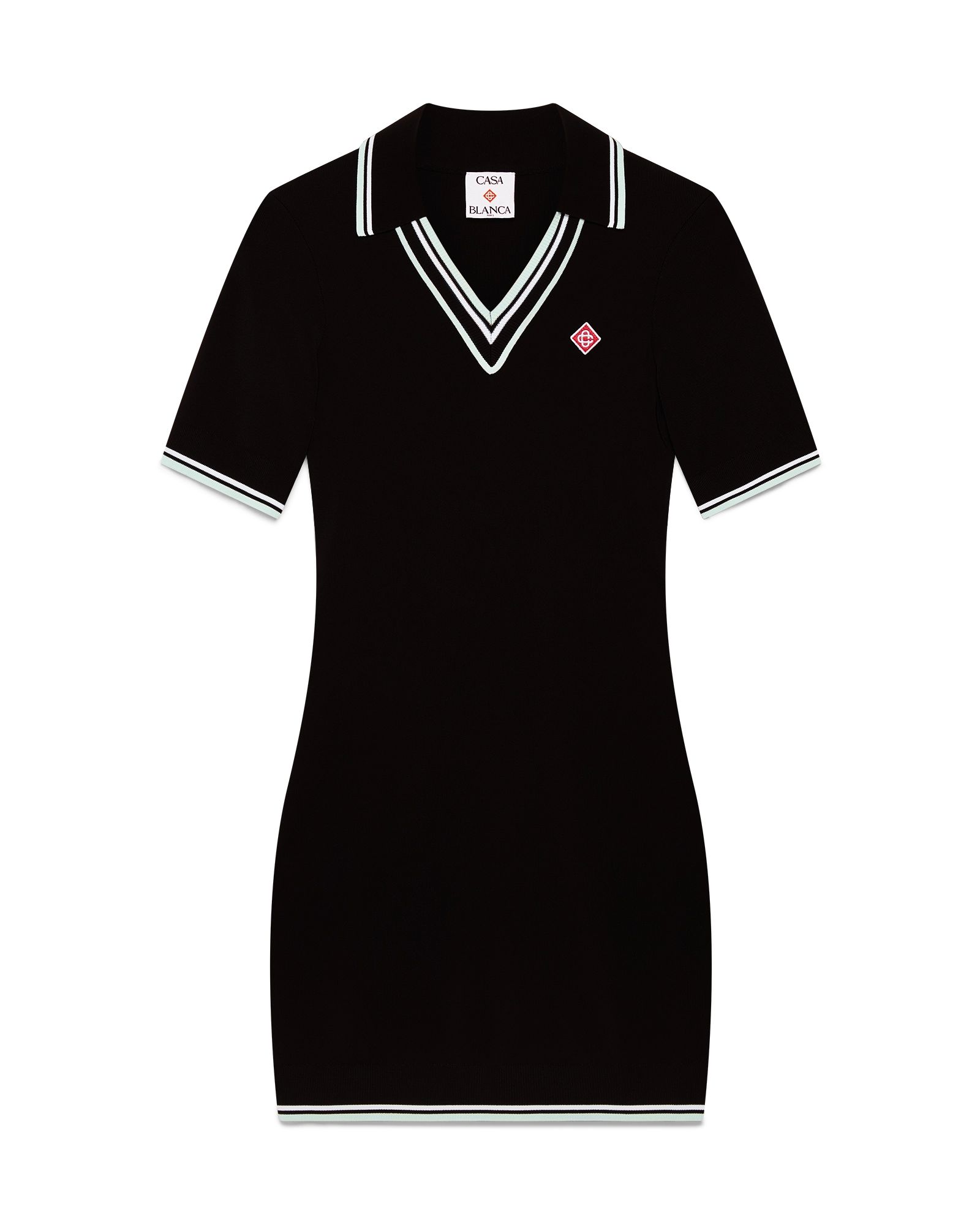 Viscose V Neck Polo Dress