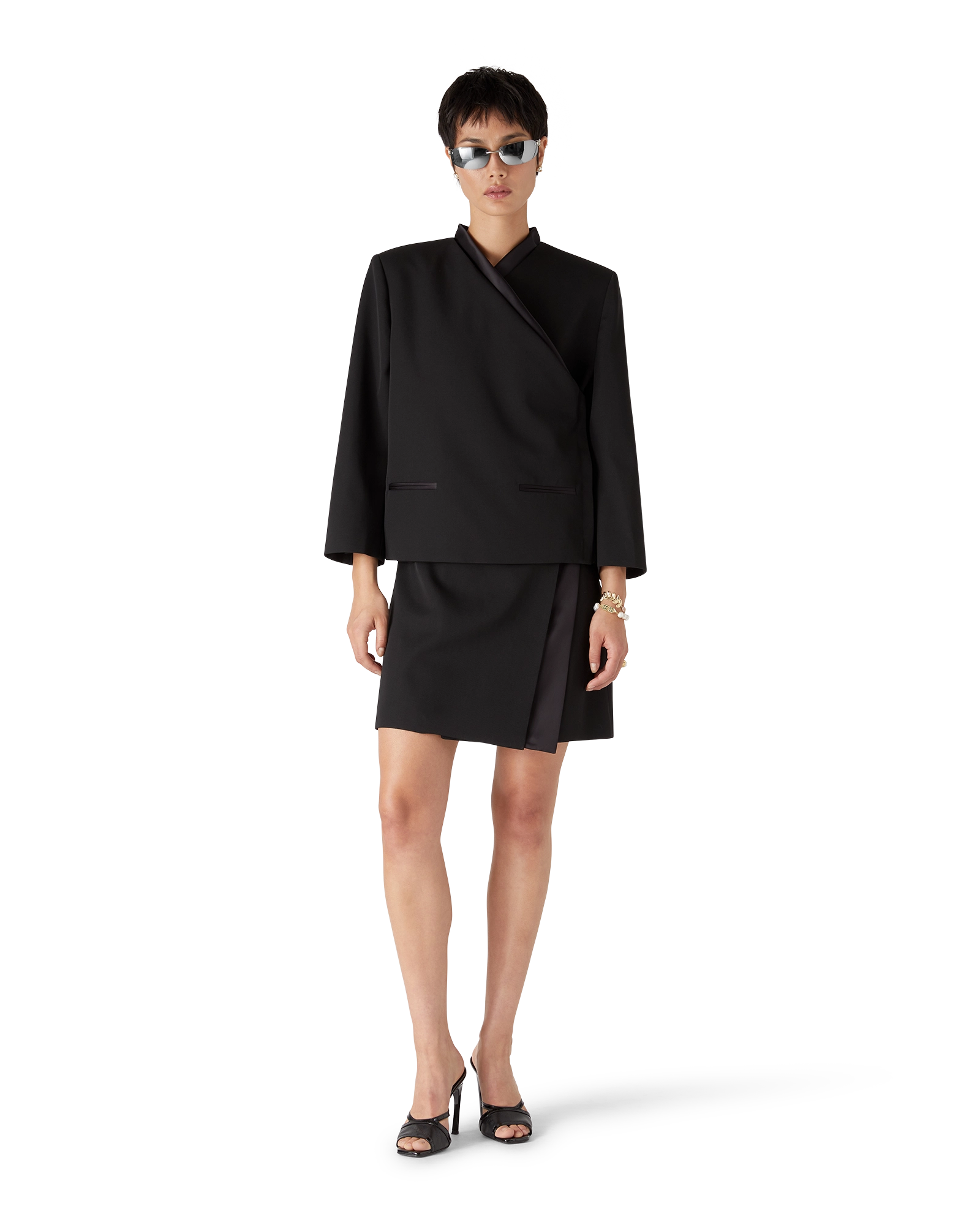 Wool Tailoring Wrap Skirt - 图片 2